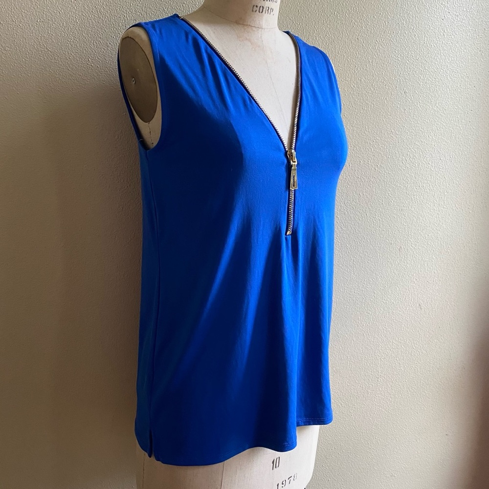 Carmen zipper front blouse — size S